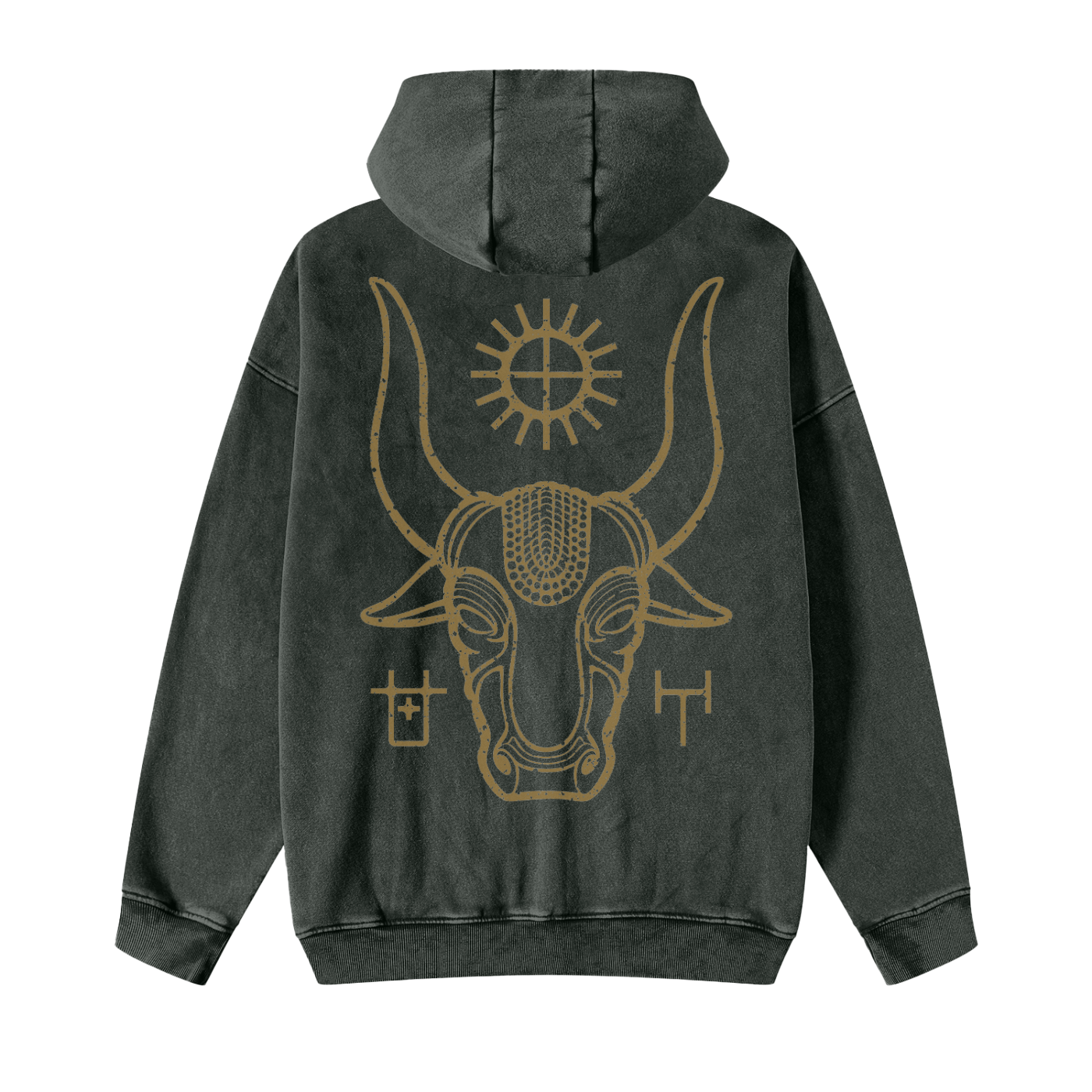 TOROS Snow Washed Zip-Through Fleece Hoodie