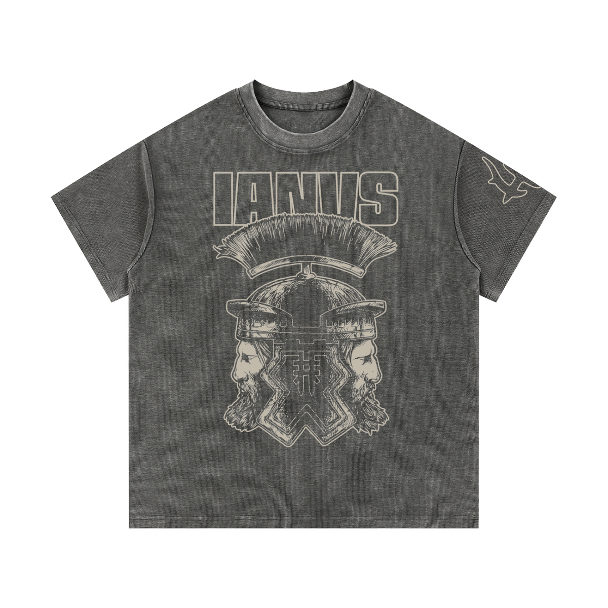 IANVS - Gray Waffle Knit T-Shirt