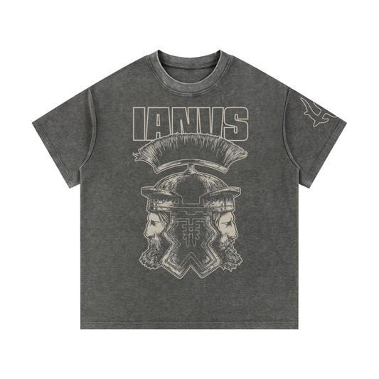 IANVS - Gray Waffle Knit T-Shirt