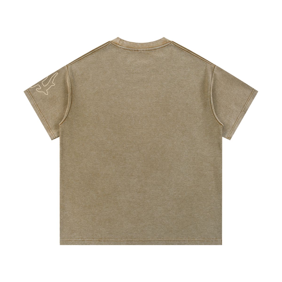 IANVS - Tan Waffle Knit T-Shirt (Khaki)
