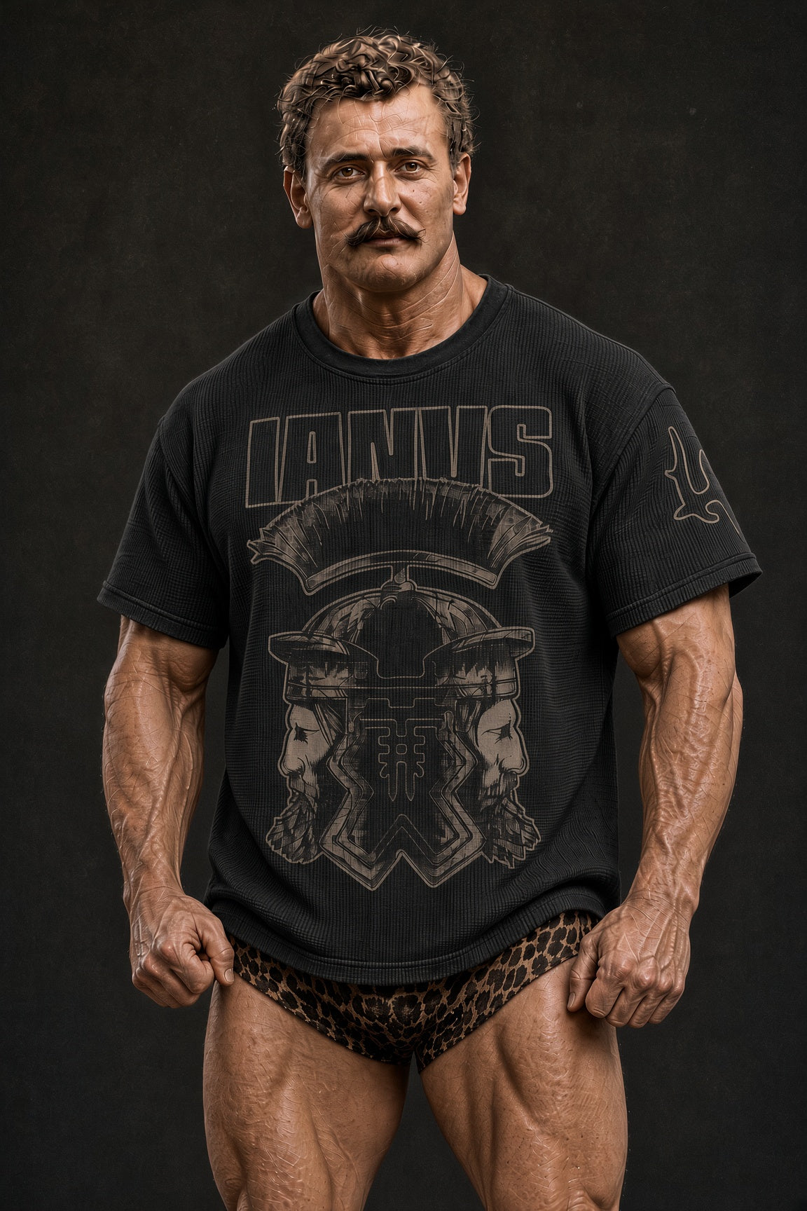 IANVS - Waffle Knit T-Shirt (Medhuvir Black)