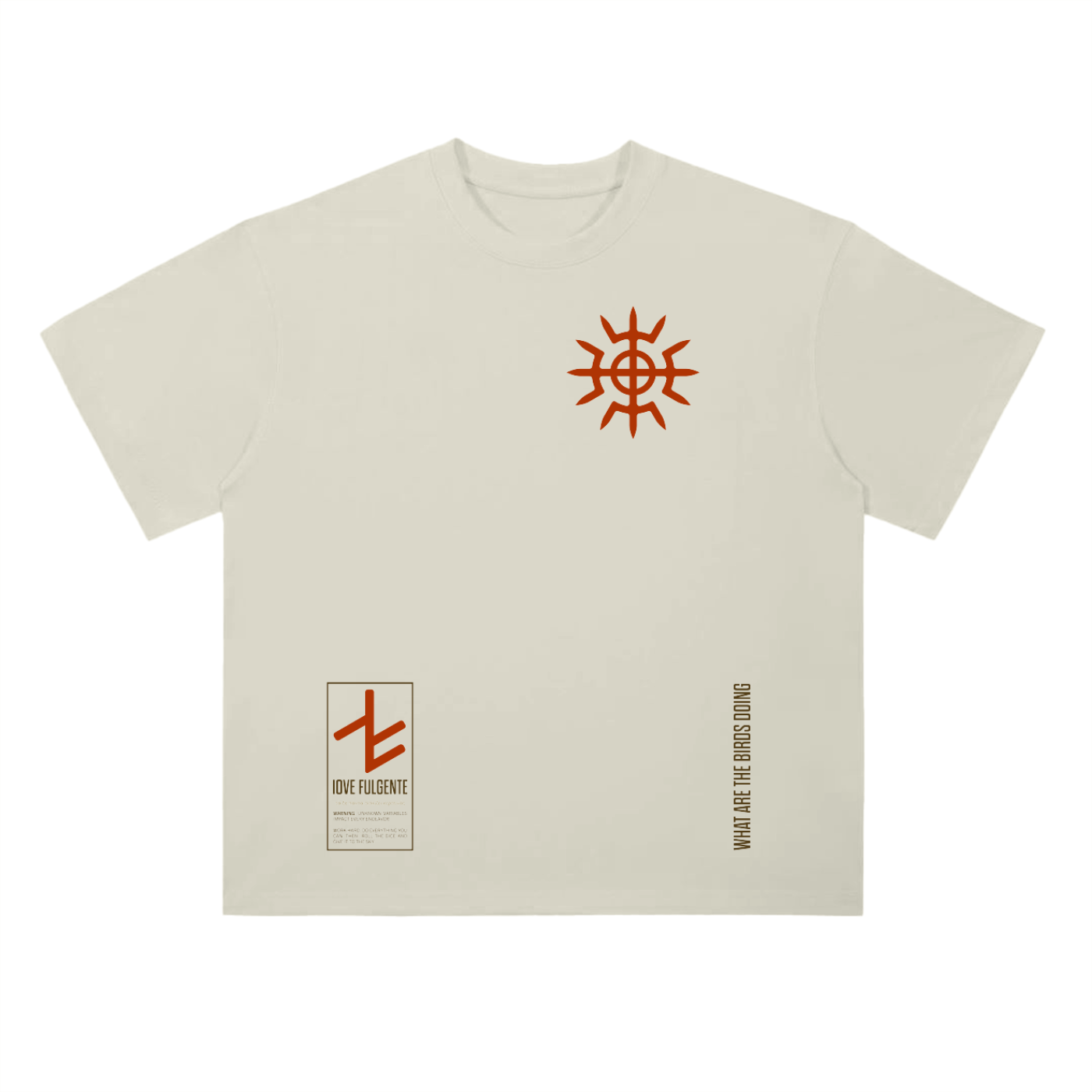 IOVE FULGENTE Heavyweight Drop Shoulder Cotton T-Shirt (Light)