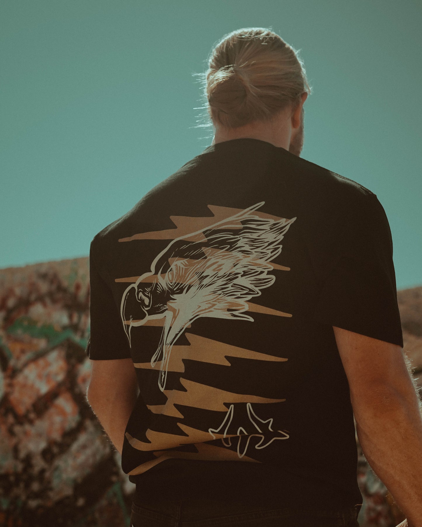 IOVE FULGENTE - Heavyweight Drop Shoulder Cotton T-Shirt (Dark)