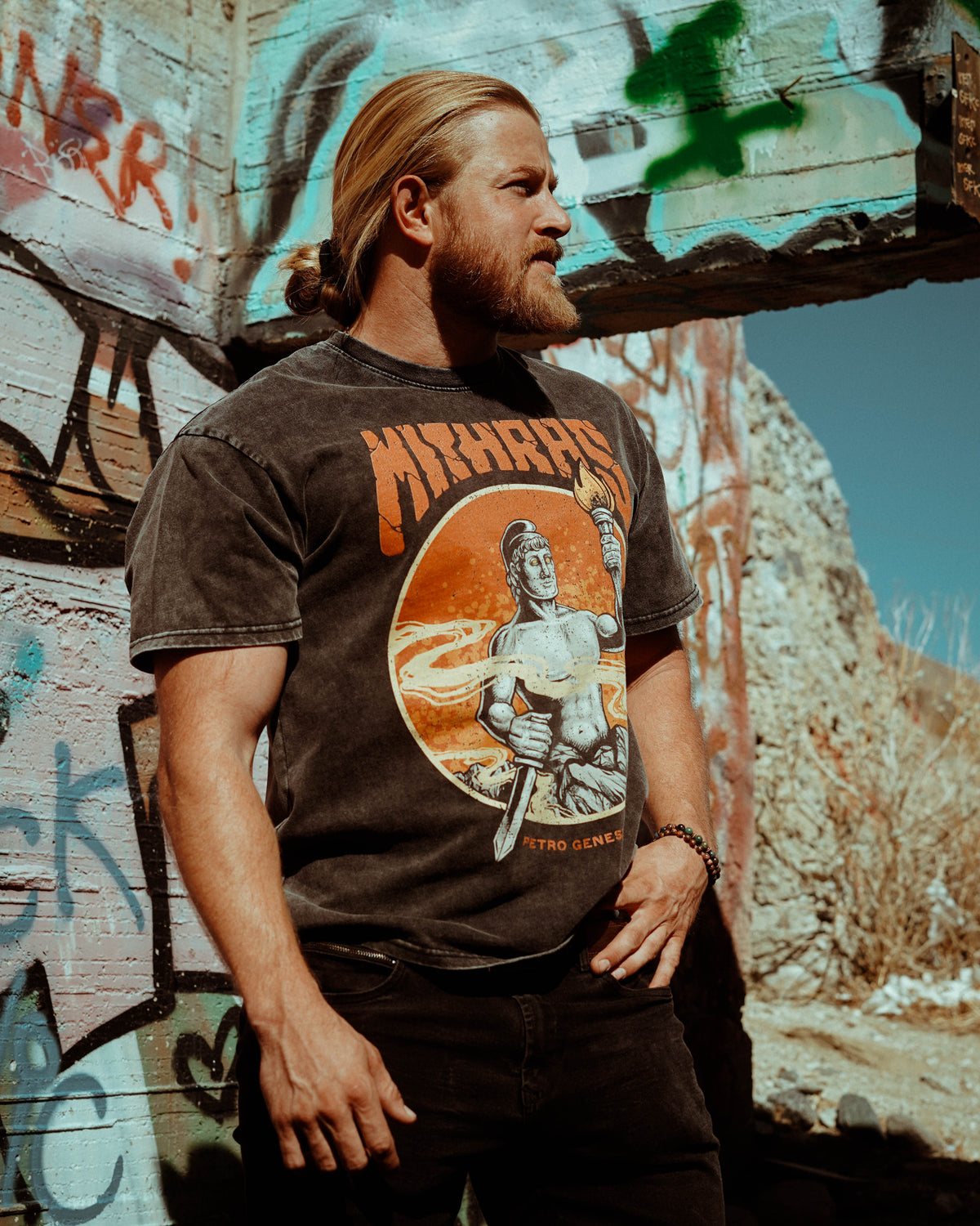 Mithras Merch Mithras Petrogenesis T-Shirt - Snow Washed Oversized Cotton – The Order ...