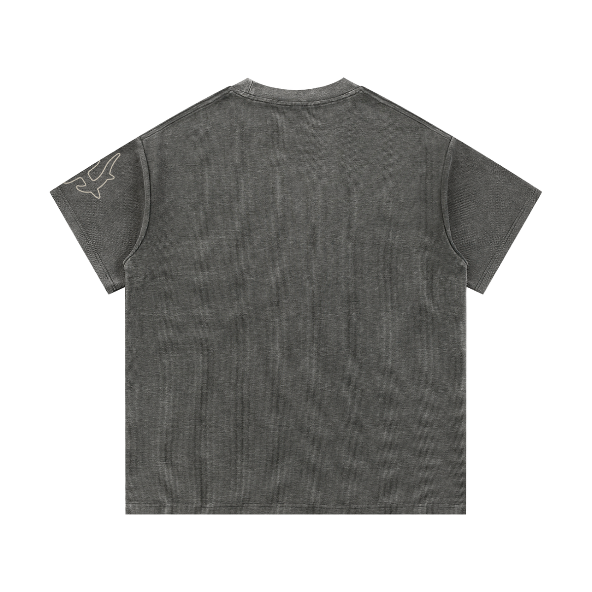 IANVS - Gray Waffle Knit T-Shirt