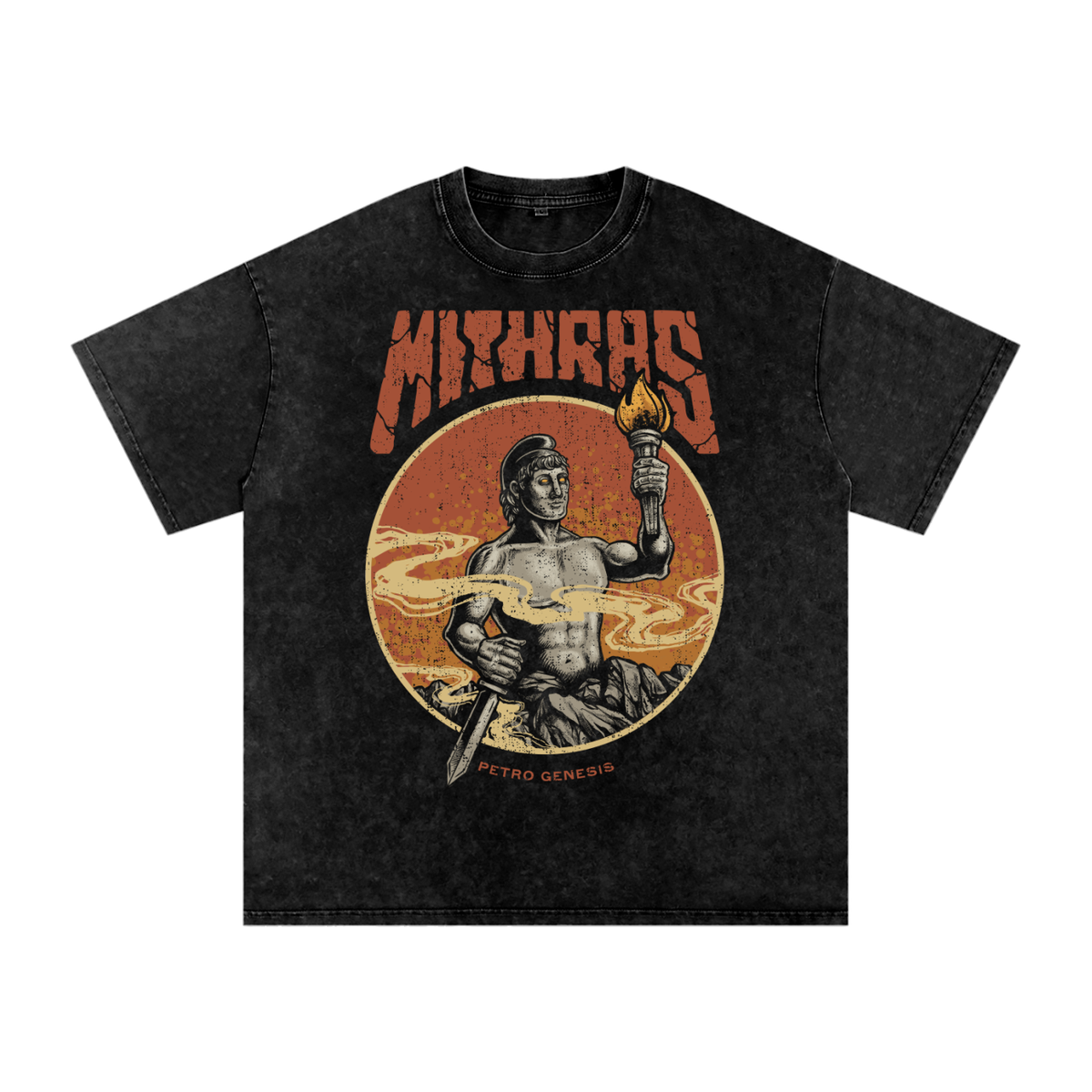 Mithras Merch Mithras Petrogenesis T-Shirt - Snow Washed Oversized Cotton – The Order ...