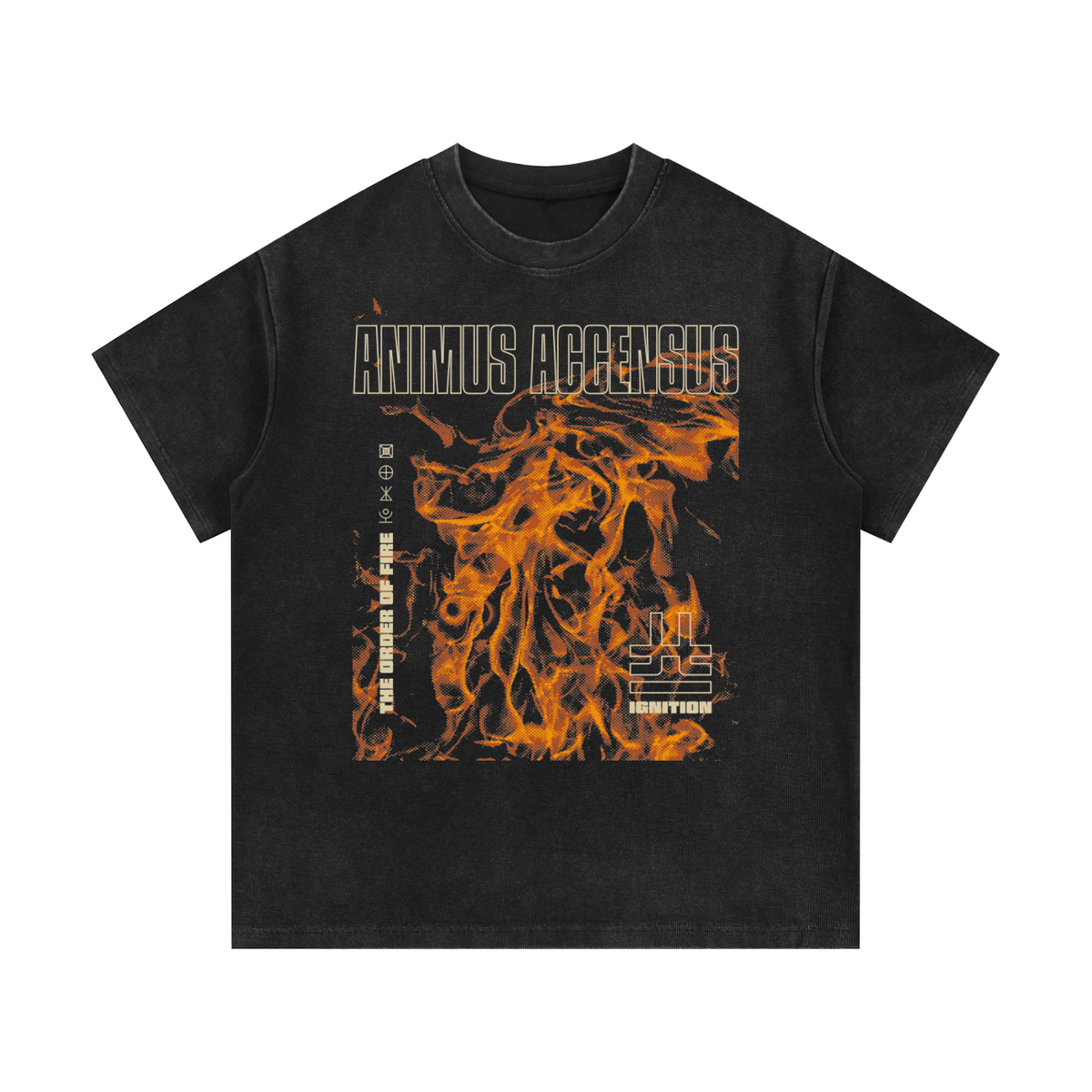 ANIMUS ACCENSUS Drop Shoulder Waffle T-Shirt