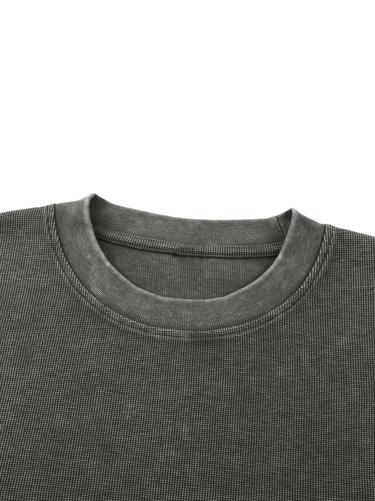 IANVS - Tan Waffle Knit T-Shirt (Khaki)